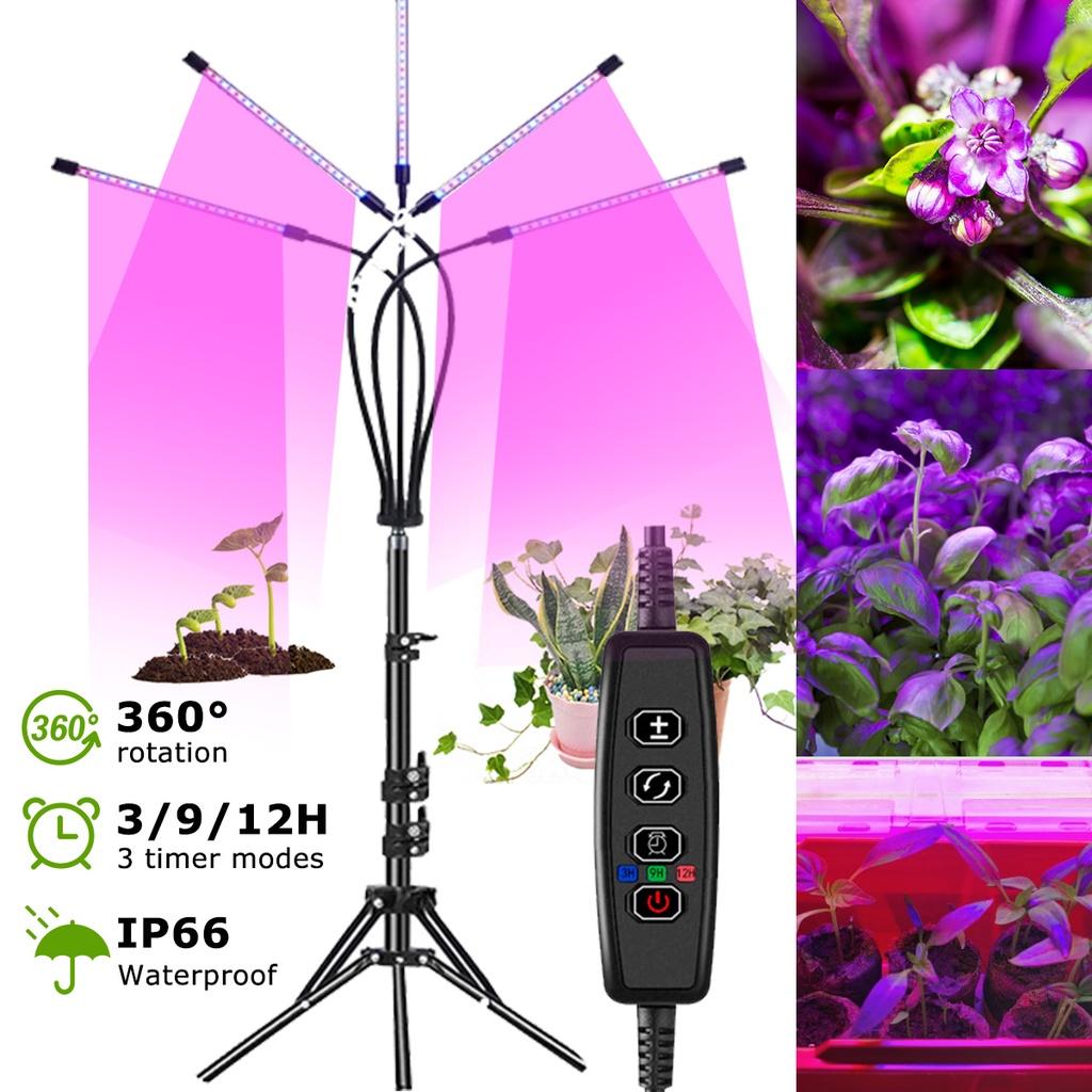 5V Full Spectrum Plant Light with Adjustable Tripod Stand Red Blue Floor Grow Lamp LED Grow Lights for Indoor Plants