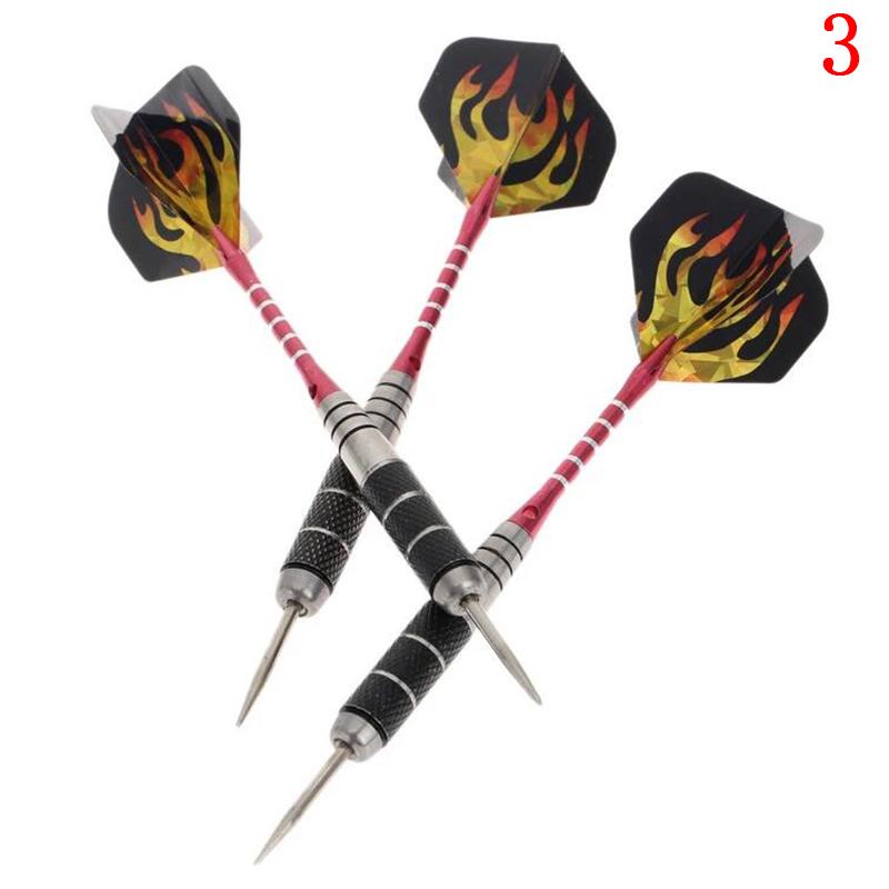 3 Pieces In A Pack 22g Anti-fall Needles Full Metal Darts Set Safety Video Game Darts Indoor Soft Darts Steel Shaft Darts
