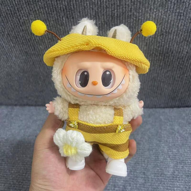 Labubu Plush Doll Clothes Plush Doll Changing Clothes Dolll Clothes Suit Cartoon Cute Clothes Dolls Accessories Gift