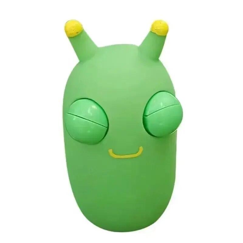 3PCS Squeeze Toys Small Vegetable Worm Decompression Staring Toy Vent Decompression Caterpillar Toy Childrens Toys