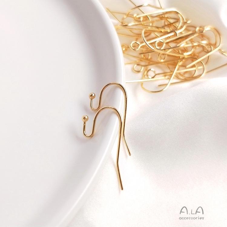 14K Gold-Filled Color-Preserving Ear Hooks & Ear Cuffs - Simple, Versatile, DIY Handmade Fashion Accessories