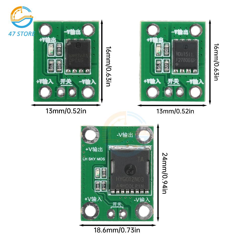 20A 50A 100A High Power MOS Trigger Switch Driver Module Field Effect Tube PWM Regulation Electronic Switch Control 5-26V
