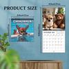 2026 Calendars Wall Dog-Themed January To December Family Planner 2026 Wall Planner for Home Bedroom School Work Apartment