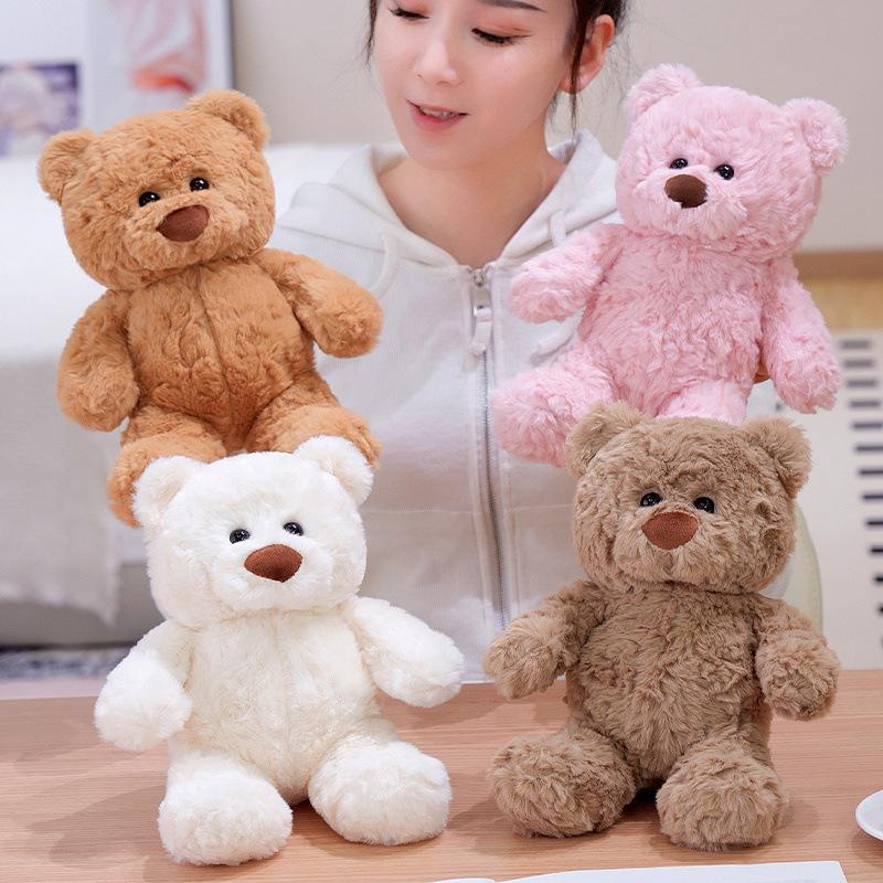 Bai Fen Bai Dolls And Toys Girls White Soft Bear Teddy Bear Doll Plush Toy Hug Bear Doll Company Soothing Doll