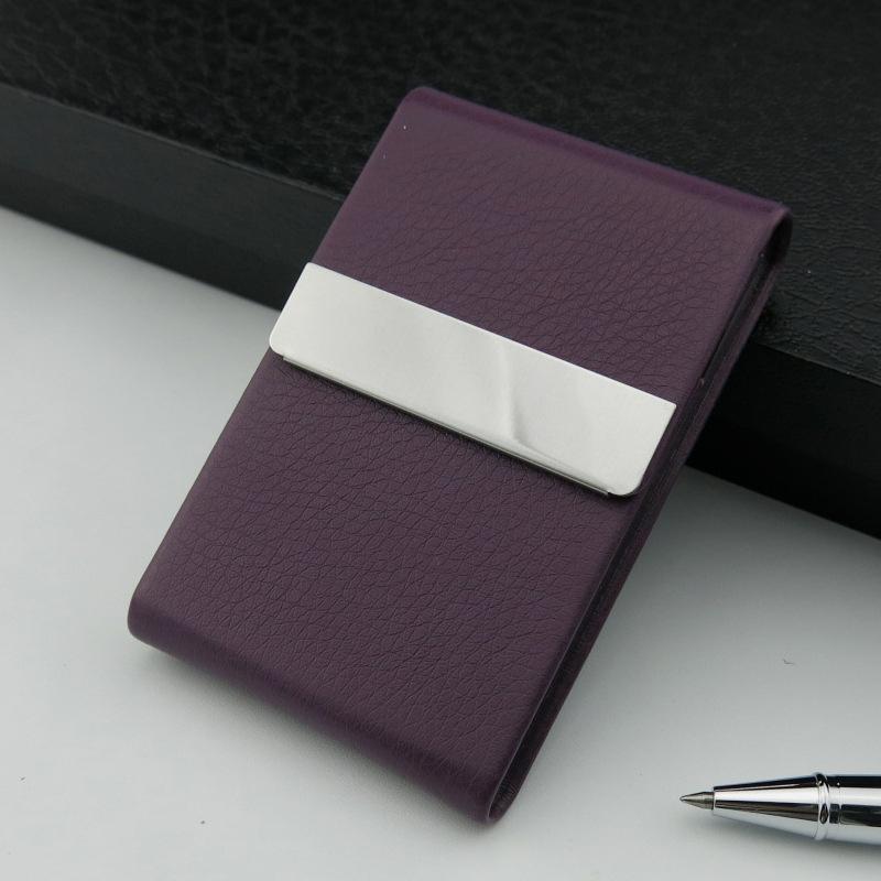 Portable Pu Leather Business Card Holder Available In Multiple Colors Suitable For Both Men And Women