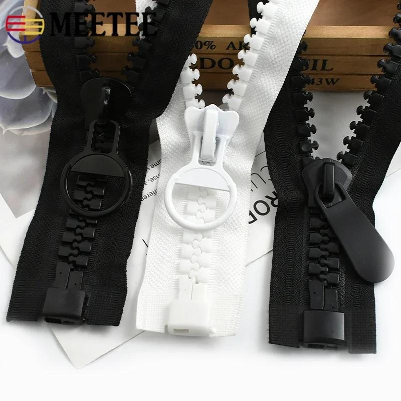 Meetee 20# 60-100cm Pryskyřičný zip Extra velký rozepínací zipy Kabát Bunda Stan Zipy Uzávěr Sada na opravu Oblečení Šicí příslušenství