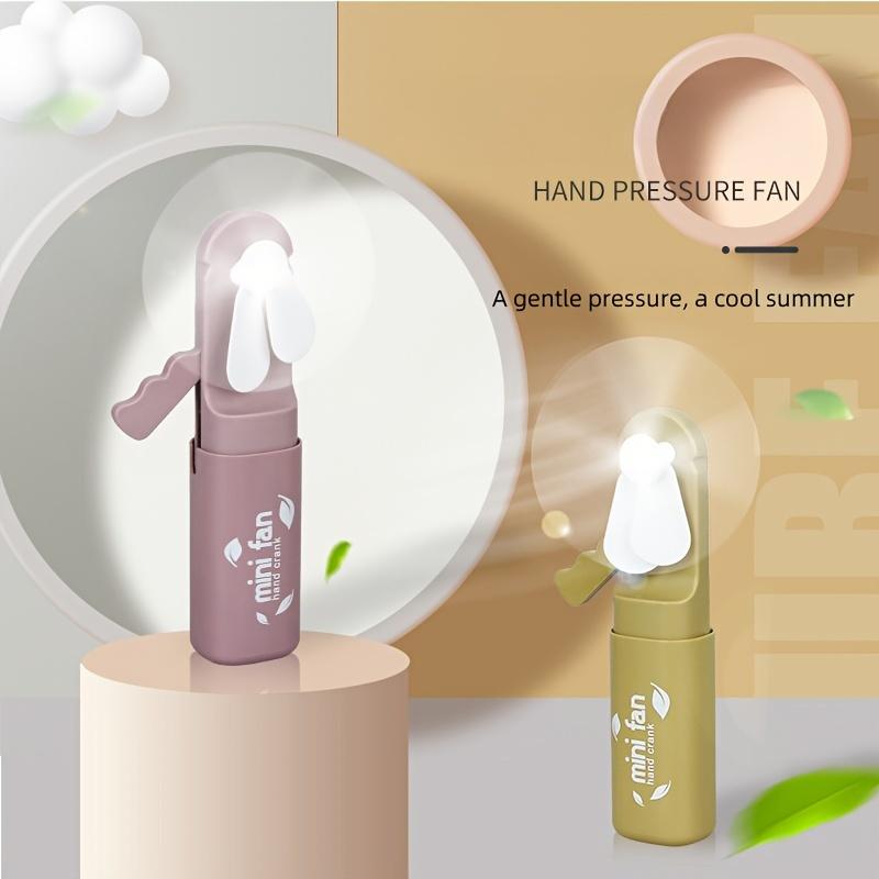 4 Pack Mini Handheld Manual Fans, Portable Personal Cooling Devices, Plastic,Fashionable Summer Accessory for Women, Easy to Carry for Travel