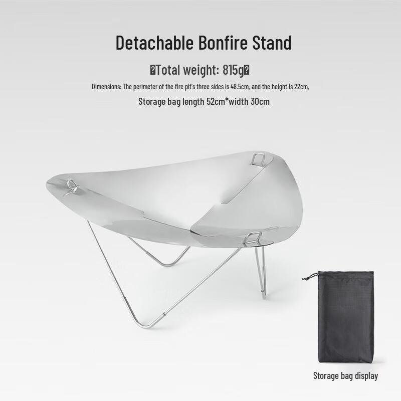 Chunsen Portable Stainless Steel Campfire Stove 48.5*22cm