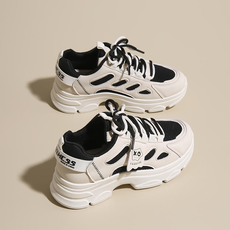 

Модные дизайнерские женские сетчатые кроссовки для ходьбы на платформе, летние повседневные женские кроссовки на шнуровке, удобные спортивные теннисные 40