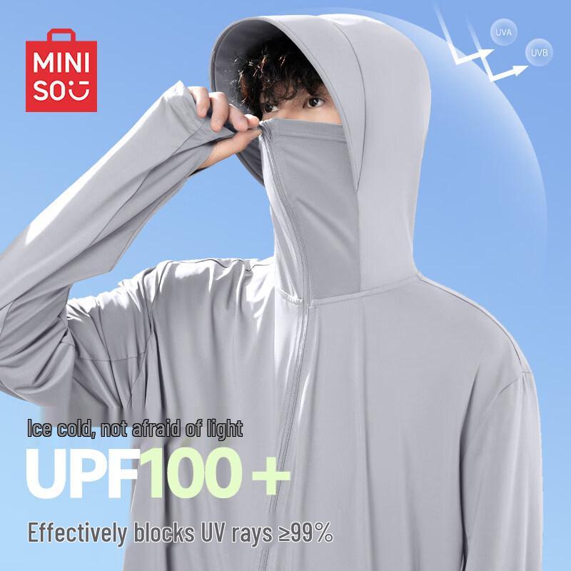 MINISO Men's Wide-Brim Sun Protection Cooling Jacket
