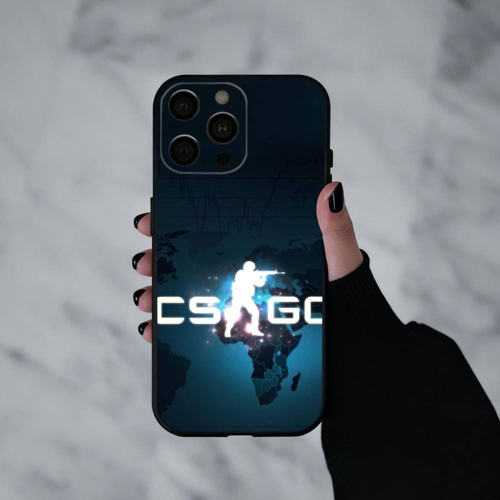 G-Game CS2 C-Counter S-S-Strikes Phone Case For iPhone 17pro, 16,15,14,13,12,11 X XR Plus,Others Soft Black Cover
