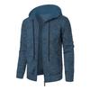 Men's Casual Jacquard Knit Hoodie Cardigan