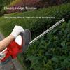 Household Rechargeable Handheld Grass Trimmer Garden Pruning Power Tool Blue/Red Portable Brushless Electric Hedge Trimmer