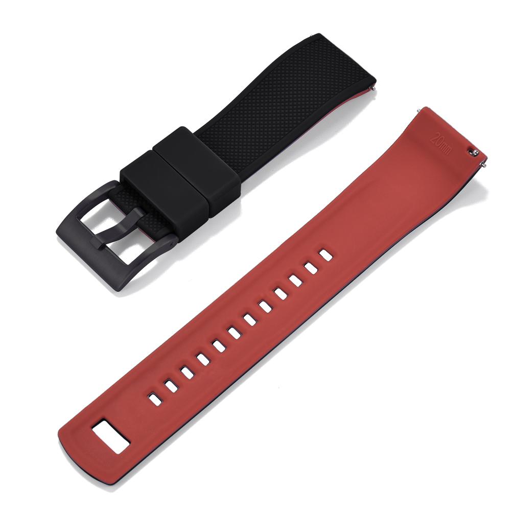 STAPELP Premium Silicone Watch Band Quick Release Rubber 20mm Watch Strap Silicone Watch Strap Watch Replacement Watchband