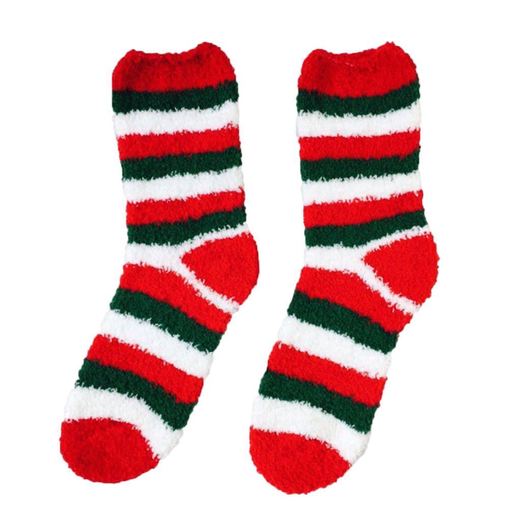 

Winter Socks Christmas Stockings Floor Socks Polyester Fiber Socks For Women Girl Gift