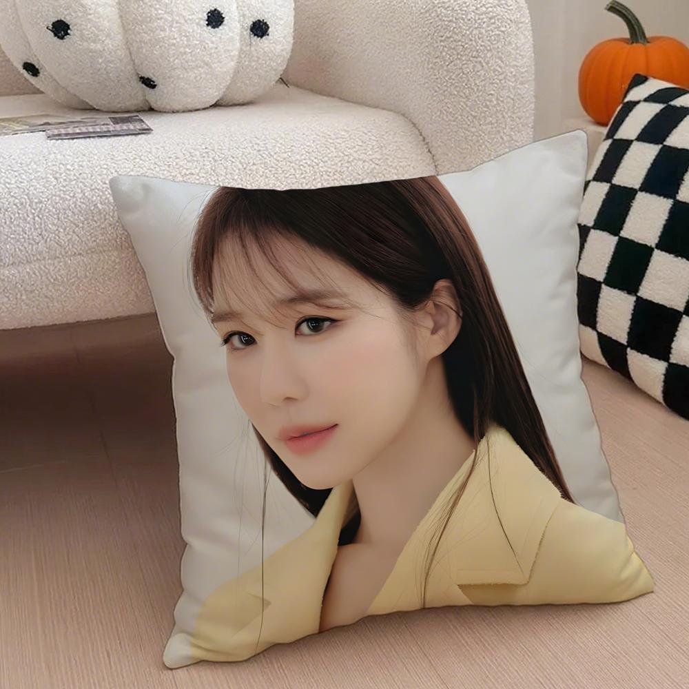 Actor Sweet YYoo Inna Cushion Cover Throw Pillow Cover Hidden Button Durable Polyester Chair Cushion