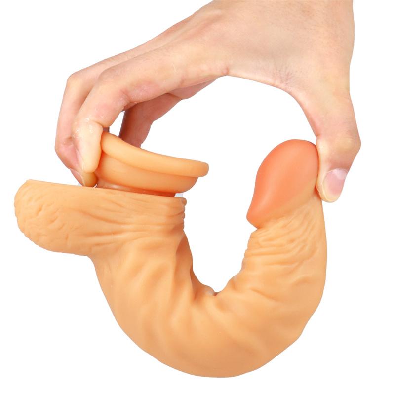 Crescent Large Simulation Dildo Crystal Soft Glue Female Masturbator Adult Products
