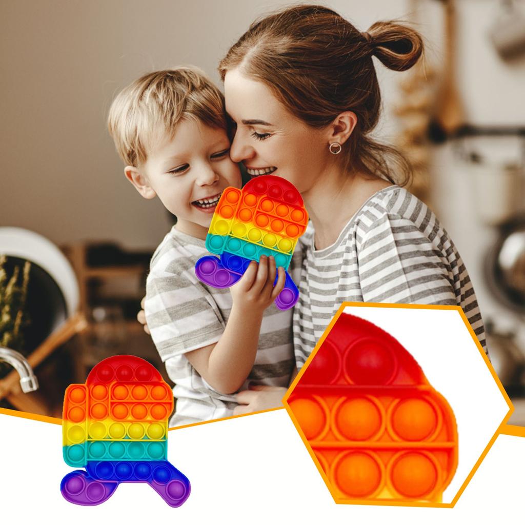 Silikon Sensorisk Dekompresjon Desktop Puslespill Dekompresjonsleketøy