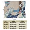 Pokemones Mudkip Wave Blanket Flannel All Season  Breathable Super Soft Throw Blanket for Home Couch Quilt