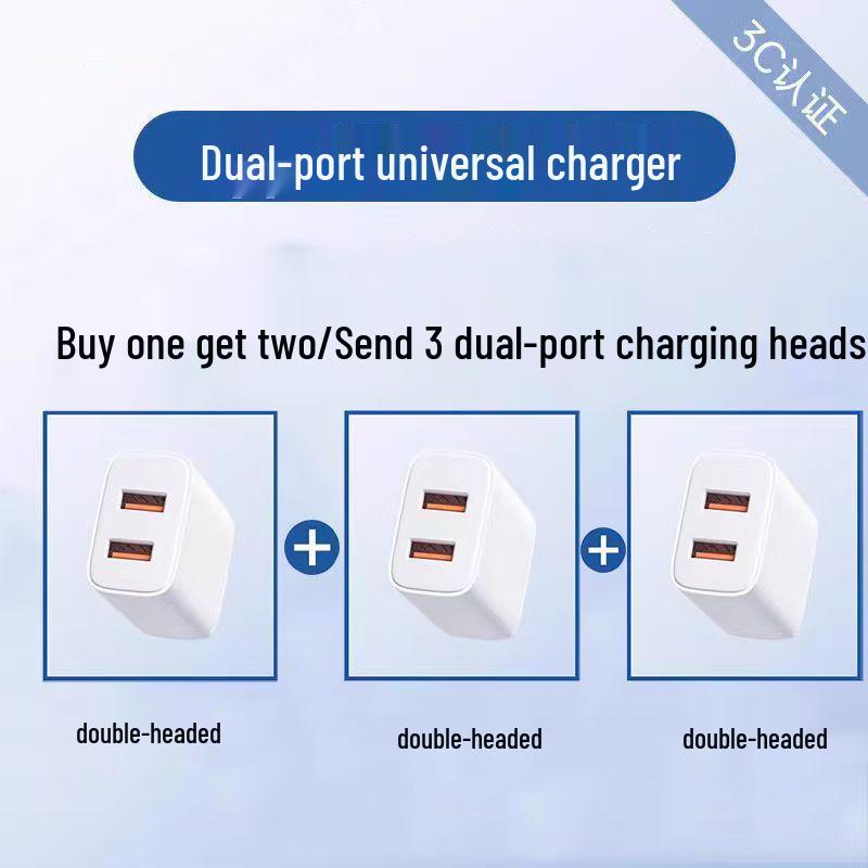 Universal 5V2A Multi-Port USB Charger for Apple, Huawei, and OPPO Devices