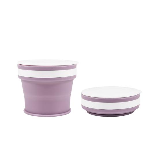 170ml/270ml/350ml Skládací odnímatelný silikonový kelímek na vodu pro potravinářský styk, hrnek na pití, domácí potřeby