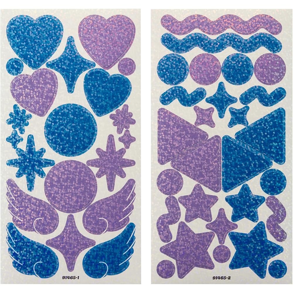 

Plus Decoration Stickers Blue and Purple for Fans FL-307CF 91-465