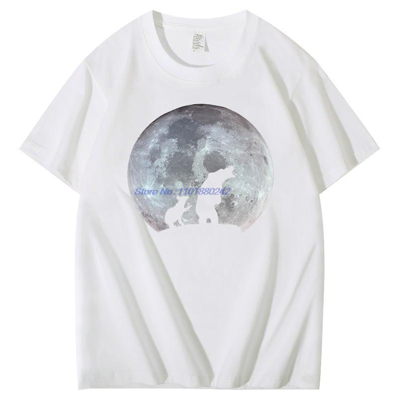 Summer Mens Short Sleeve Tee Cotton Tshirt Full Moon Grizzly Funny Graphic Tee New Arrival Goods Fashion Tops Tshirt