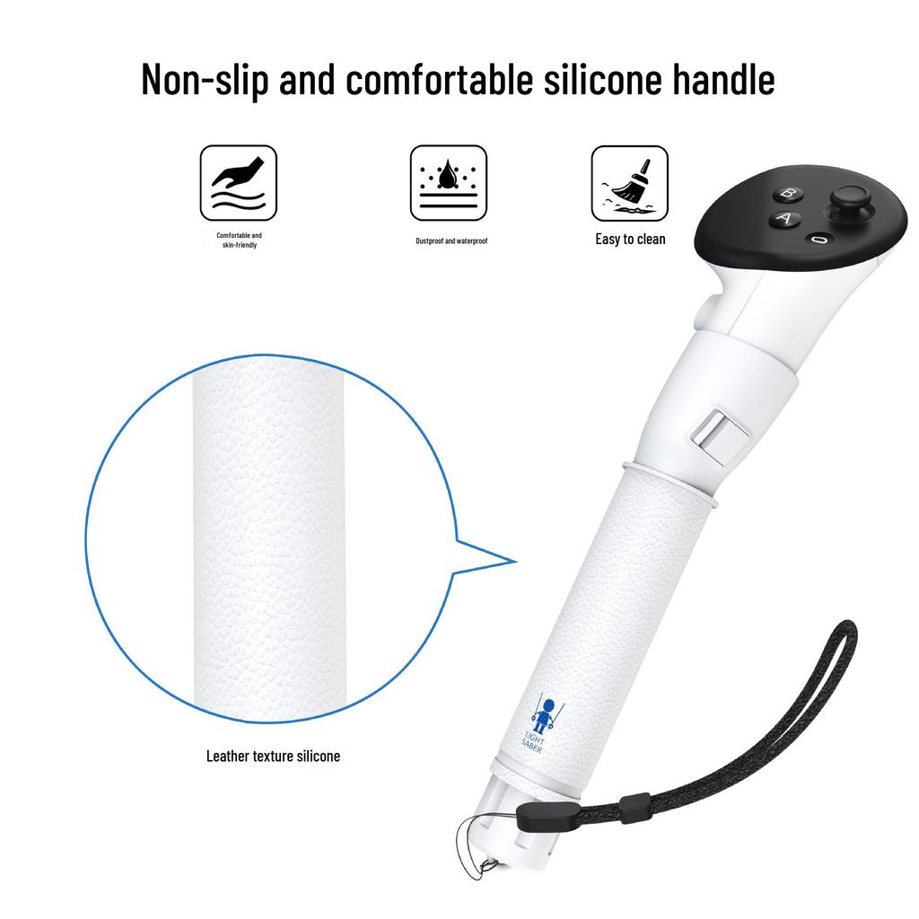 2-Section VR Lightsaber Golf Accessories for MetaQuest 3/Quest 3 Controllers