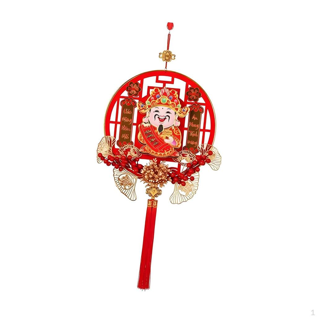 Chinese Year Decoration Ornament Vietnamese Spring Festival Wall Hanging with Tassels