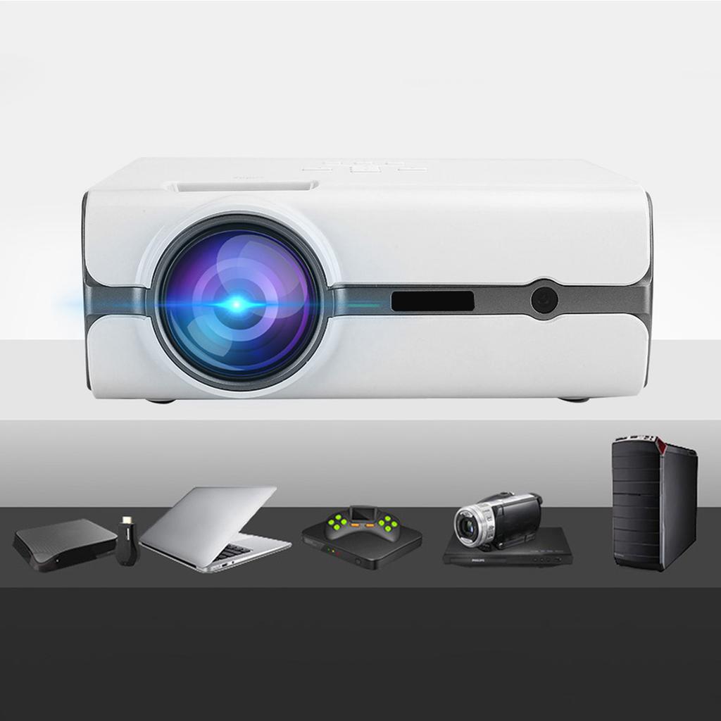 UHAPPY U45 Mini-Heimprojektor mit kabelloser WLAN-Verbindung und tragbarer Bildschirmauflösung für 720p und 1080p