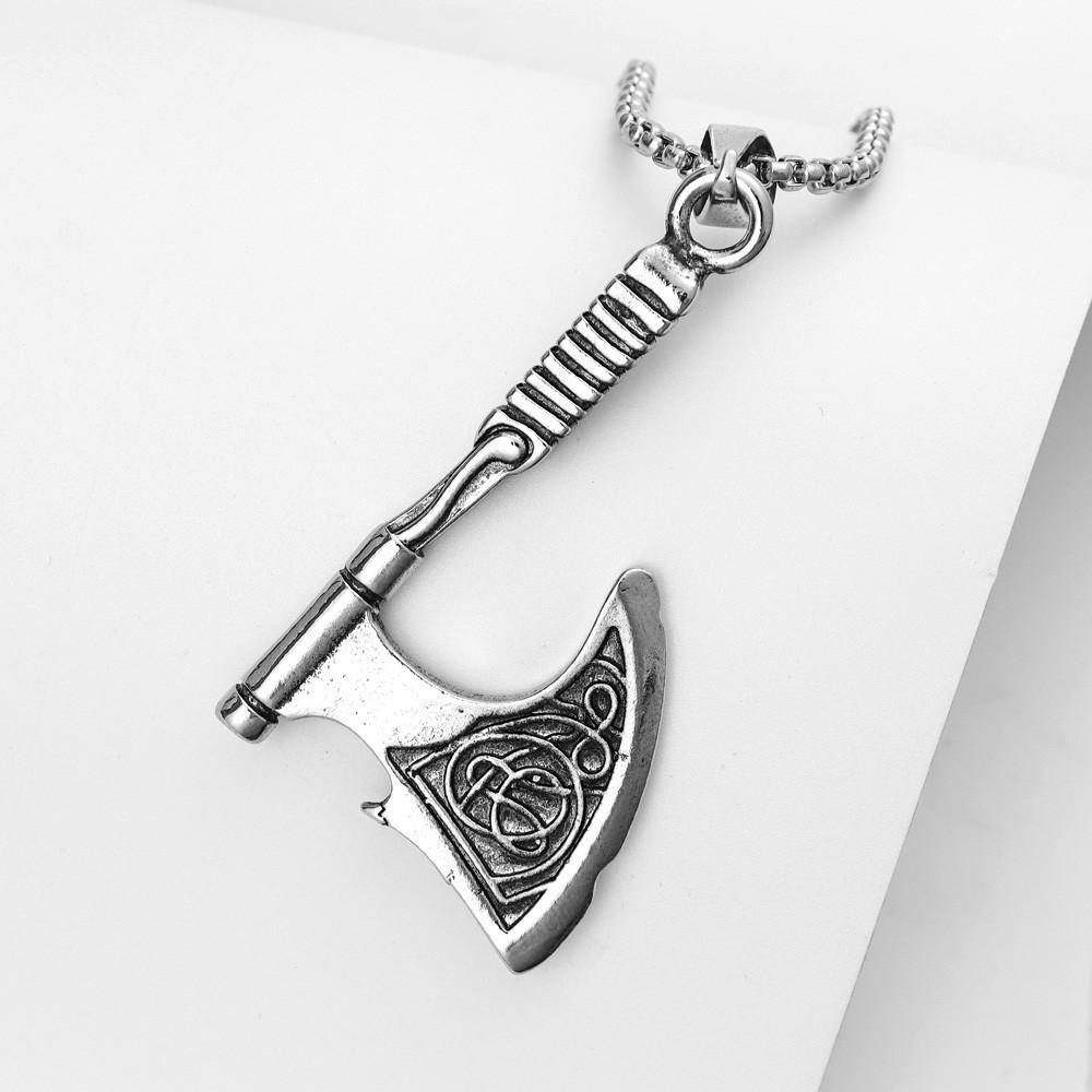 Jewelry Viking Ax Pendant Retro Trendy Men's Chain
