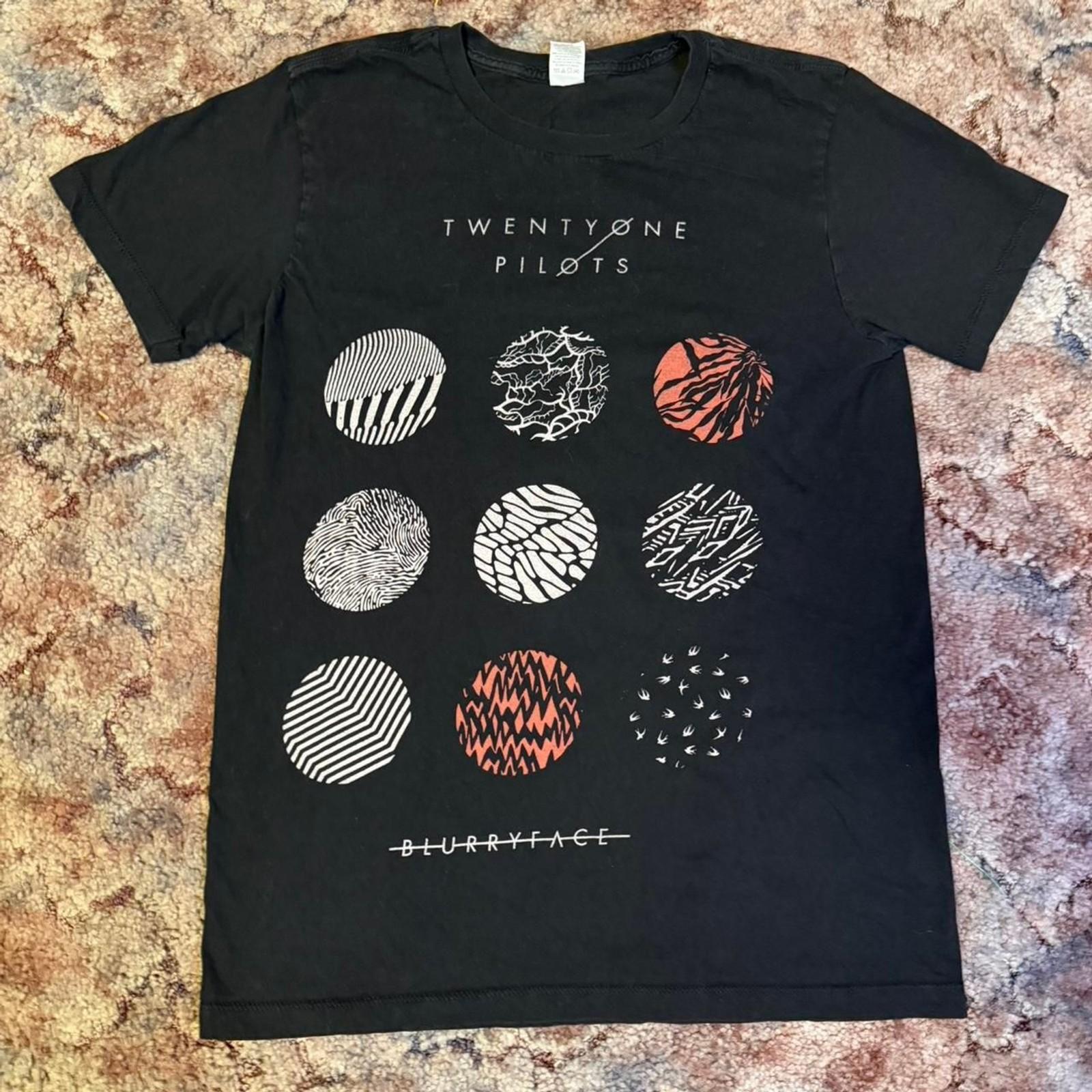 Black Y2K Twenty One Pilots Blurryface Album tour tee Size Medium Music Unisex T-Shirt M