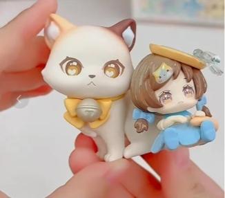 Latest Sweet Emilya Kitten Companion Seriestrendy Plaything Figurine Cute Female  Birthday Present Collectible Present Ornament