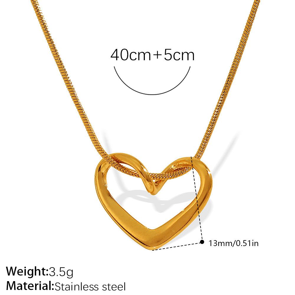 Love Photo Frame Necklace Lettering Mom Heart Pendant Light Luxury Fashion Versatile Necklace Women