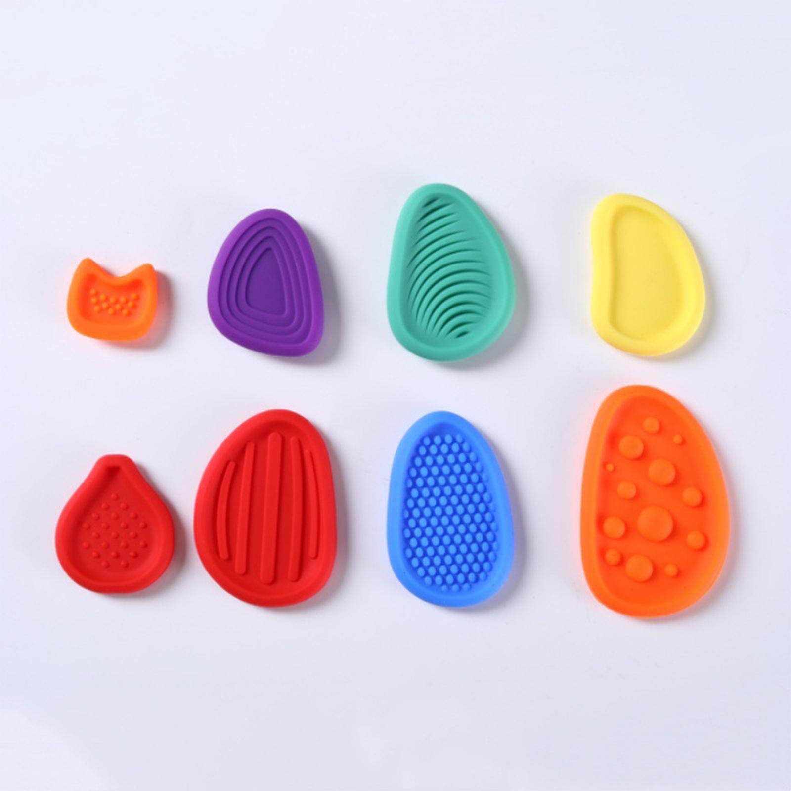 

Children s Decompression Toy Colorful Sensory Strips Suction Cup Double-sided Sensory Strips One Size оранжевый