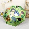 Totoro Moonlit Night Portable Automatic Umbrella Sturdy 8-Rib Shaft Lightweight for Outdoor Daily Use Fashion Lovers Best for Christmas