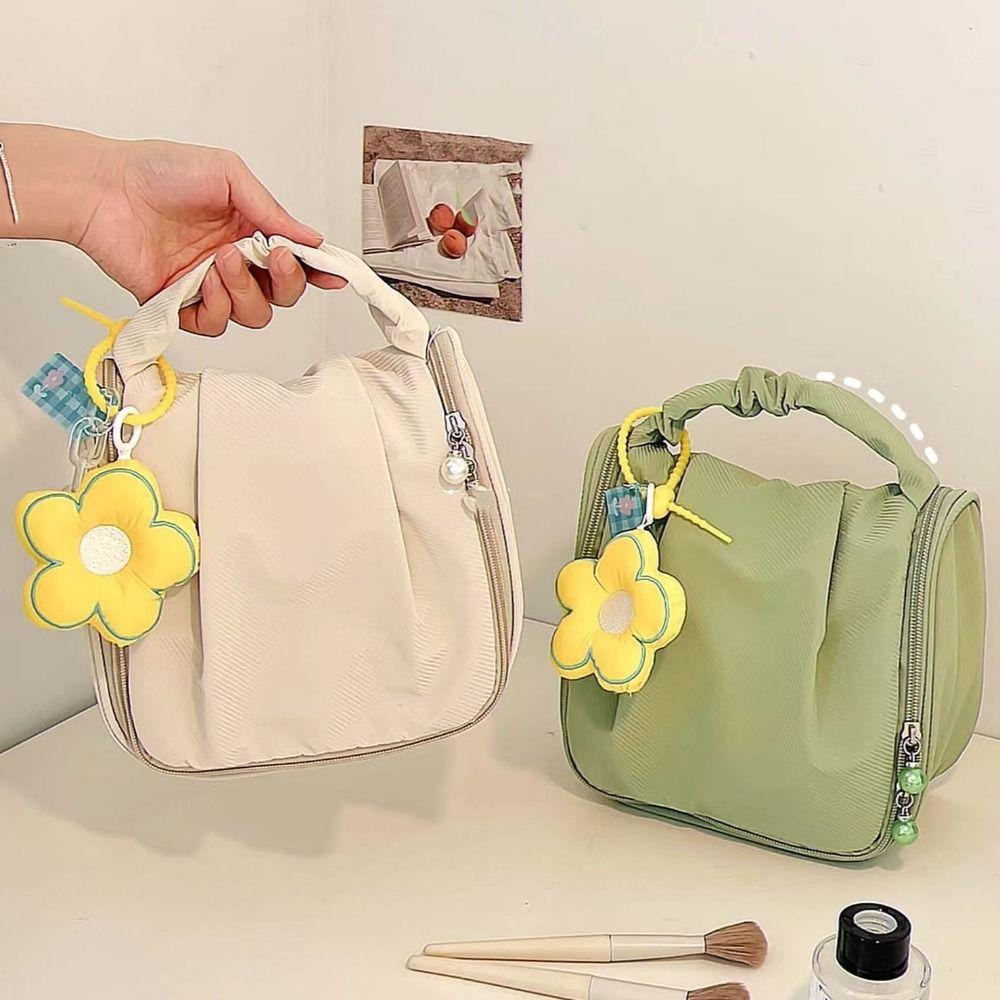 Wash Pouch Makeup Storage Bag Pleated Travel Toiletry Bag Creative Cloud Cosmetic Bag Outdoor