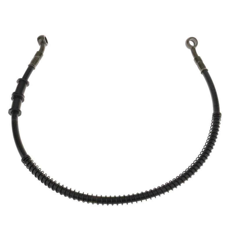 Motorcycle Brake Hose Hydraulic Oil Line Braided Tube for Motorbike ATV Universal 60cm Black