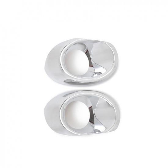 For Suzuki S-cross SX4 2017 2018 Chrome Front Fog Light Lamp Cover Trim Frame