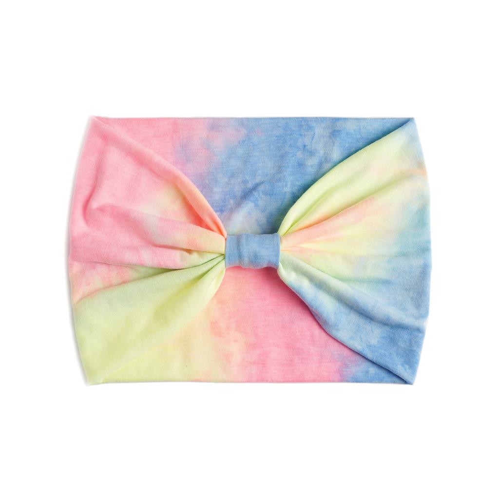 Tie Dye Headbands for Women Wide Headband Yoga Workout Head Wraps Scarf Knotted Hairband Turban Bandana Bandage Hair Accessories