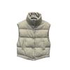 Thickened down vest women's new thickened stand-up collar corduroy vest white duck down thermal vest