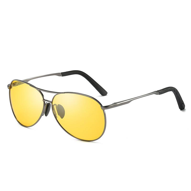 High Quality Men'S Polarized Sunglasses Fishing Retro Sunglasses Color Changing Day And Night Night Vision Glasses Toad