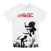 Pop British Virtual Band Gorillaz Casual High Street Short-sleeved Pure Polyester Printed T-shirt for Europe and America