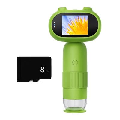 Children Handheld Microscope 1000X Zoom 2MP Sensors Camera Ergonomic Design Lightweight Microscope for Easy Carrying