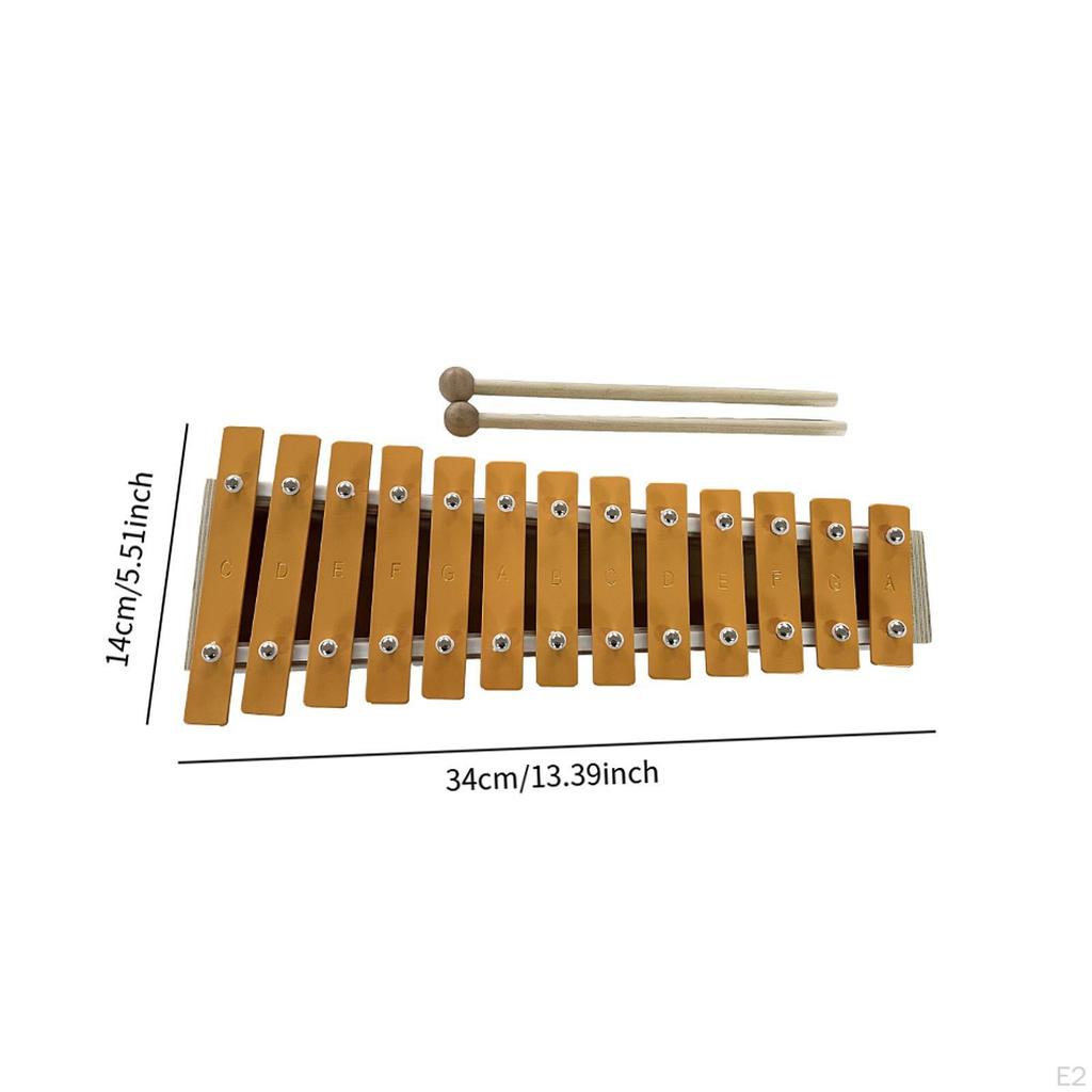 Xylophone Percussion Instrument with Mallets Hand Knock Piano Musical Toy for School Orchestras