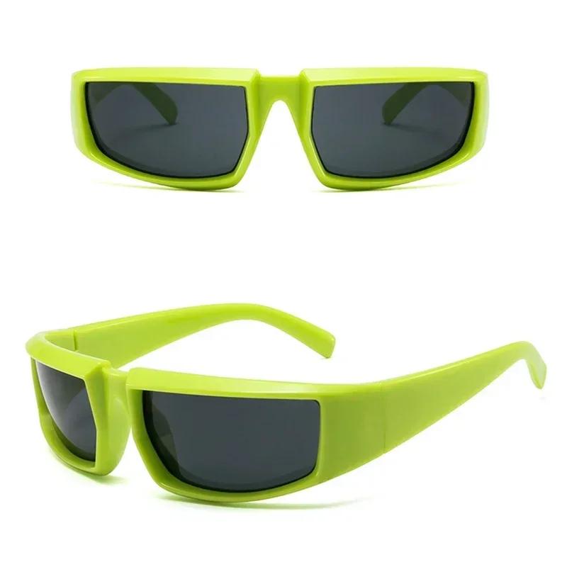 Future Tech Sunglasses Personalized Concave Design Cool Punk Style Gafas De Sol Mujer UV Protection Trendy Eyewear