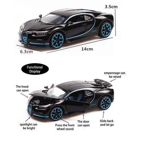 Maisto Bugatti Chiron Blue Black 1/24 Scale Model 31514