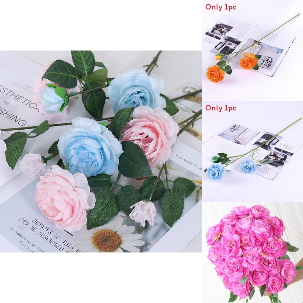 Premium Silk Peony Bouquet For Wedding Party Decor Home Office Styling Photography Prop