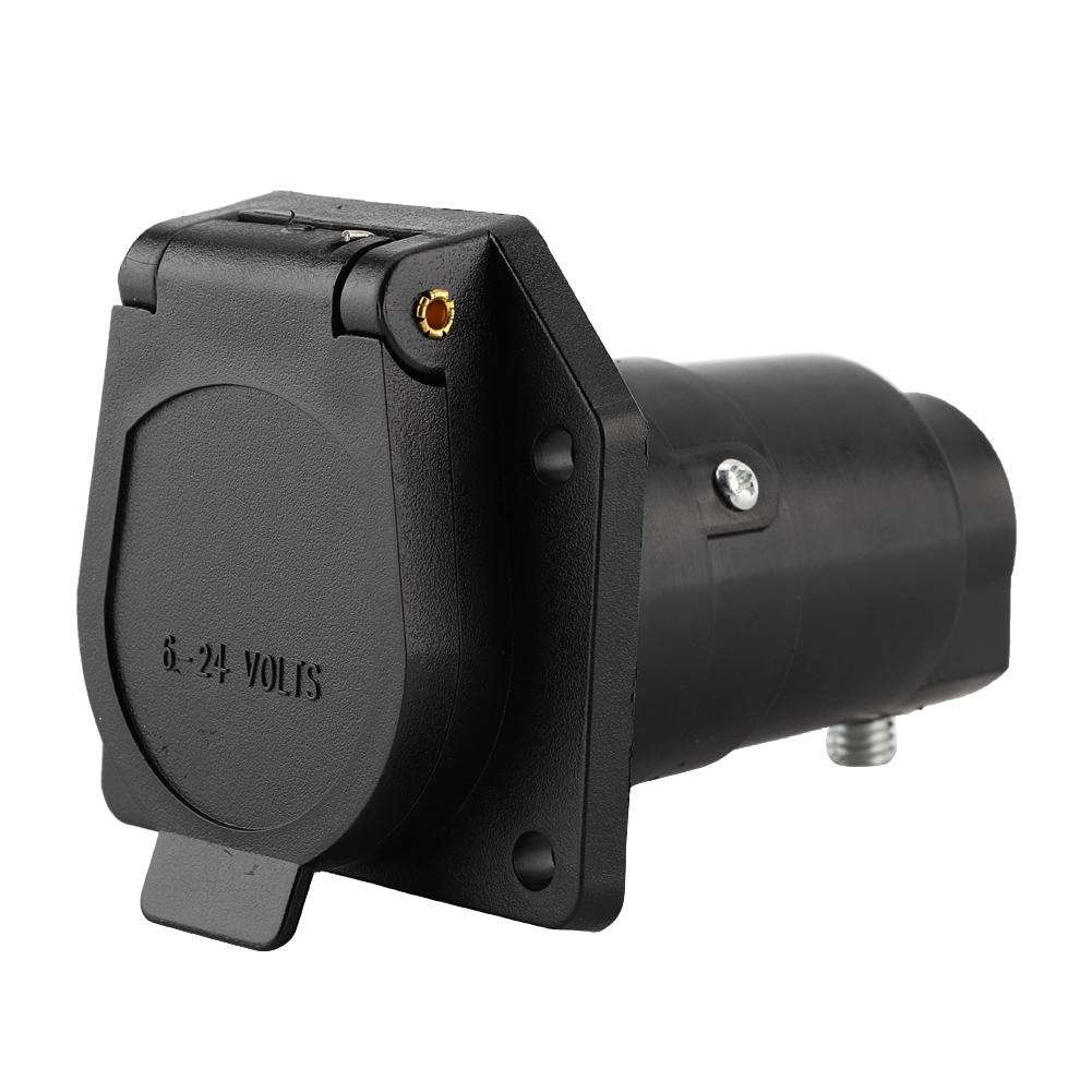 

12 В 7-контактный адаптер-переходник для вилки прицепа, разъем для грузовика, американская вилка