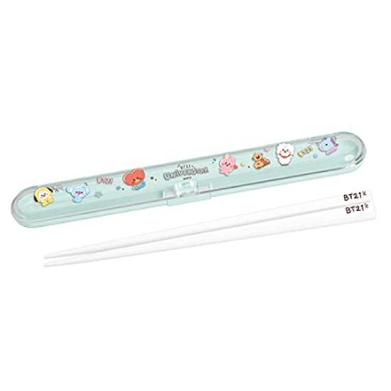 

Kamio Japan BT21 палочки для еды футляр для палочек для еды открывающийся флаер LINE FRIENDS коллекция обедов и [044012]